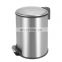 Bathroom small household pedal bin in stainless steel 3l waste bin