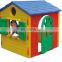 mushroom children outdoor plastic play house with two slides toys