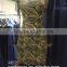 2015 Turkish fashion long mesh sleeve o-neck romantic argyle gilding dress
