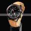 WOMAGE WMG088-B Men Quartz Watch New Model Fashion Luxury Leather Mens Wrist Watch