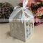 Best Price Romantic Laser Cut Bride Groom Wedding Candy Box in White