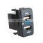 Dual USB port socket for smart car modification and special car charger with original hole type fog lamp