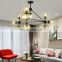 wholesale price modern indoor living room bedroom decoration chandelier lamp iron glass led pendant light