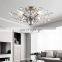Modern Lamp Luxury Living Room Chandelier Bedroom Lamp Villa Round Creative Iron Crystal Lighting