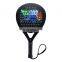 Custom high quality 3k graphite & carbon beach pelotas de padel tennis racket