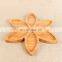 Chinese Six Pattern Flower Shaped Fruit Cakes Dried Sushi Food Plate Bamboo Serving Tray