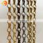 Diy decorative metal anodized aluminium chain link curtain