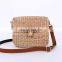 water hyacinth bag, Small Flap Crossbody Straw Bag 100% woven from hyacinth straws Wholesale
