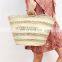 Handwoven from sustainable Seagrass Bag, Natural Beach Bag, Round Straw Summer basket Vietnam Supplier