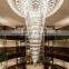 Custom large wedding hotel lobby chandelier modern luxury banquet flush mount crystal chandelier
