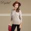 Custom Round Neck Pullover Sweater Women Plain Knit Sweaters