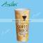 disposable cold drinking paper cups with straw