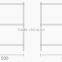 Foshan Shunde Factory Supply Natural Glass Golden Stainless Steel Shelf