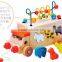 Wooden Kids Assembling Educational DIY Toys- Animal Beads Toys Bus