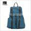 New model hot selling blue teens drawstring canvas backpack bags