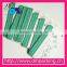 Green printed paper with hole