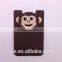 Lovely silicone name card sleeve stick to phone for decoration