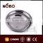 Popular Embossing Style Metal Stainless Steel Food Serving Tray/Round Plate