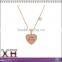 Rose Goldplated Silver My Sister My Friend Heart Charm Pendant Necklace