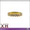 Gold Plated Sterling Silver Bezel Cubic Zirconia Right Hand Ring Wholesale