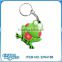 2016 hot sale cartoon frog pvc keychains