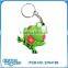 2016 hot sale cartoon frog pvc keychains