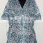 Indian Handmade Girls Wear Night Dress Women Maxi Top Beach Wear Hand Block Printed Caftan Sexy Kaftan