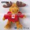 Hot Cheap Wholesale Stuffed Animal Brown Moose Reindeer Christmas Toy