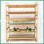 natural color recyclable source bamboo cheap shoe rack wholesale flexible vertical shoe rack