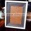 cheap wholesale latest designed unfinished wood photo frame with glass and mdf