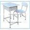 Hot selling school desk and chair, blue Desk And Chair Set, school desk dimension