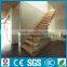 invisible single stringer stair for floating wood staircase
