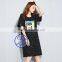 Custom Wholesale 100 Cotton Summer Casual Full Printed Lady Dress