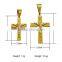 Kindy Jewelry JCN0318 big and small stainless steel Jesus cross necklace pendant