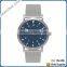 unisex style mesh strap watches stainless steel watch quartz watch waterproof steel mesh strap watch