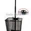wholesale bike basket with narrow mesh balck wheels with trolley function