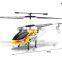 alloy series black / yellow 3.5 channel unmanned rc helicopter indoor outdoor radio control flying toys with gyro