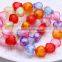 Fashion Cheap Colorful Heart Shape Plastic Bead Bracelet