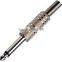 6.35mm mono plug metal,w/spring