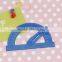 stationery protractor with swing arm,color received may vary