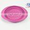 Dongguan silicone colorful folding drain bowl picnic basket set