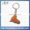 promotional custom lovely fancy 3D bear shape soft PVC keychain