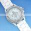 New Blue Geneva Crystal Jelly Gel Silicon Teenagers Girls Women's Wrist Watches
