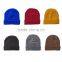 Custom Plain Cotton Knitted Beanie Hats Jersey Hat