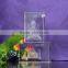 2015 clear cheap 3d crystal laser engraving gift