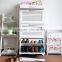 Modern high gloss white shoe cabinet for living room