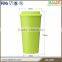Double wall plastic coffee mug logo reusable with lid