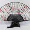 Cheap fabric bamboo hand fan custom