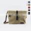 vegetable-tanned belt leather bag,simple bag ,high quality canvas women shoulder bag canvas leather messenger bag