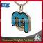 Personalized design your own metal coin keychain with soft enamel